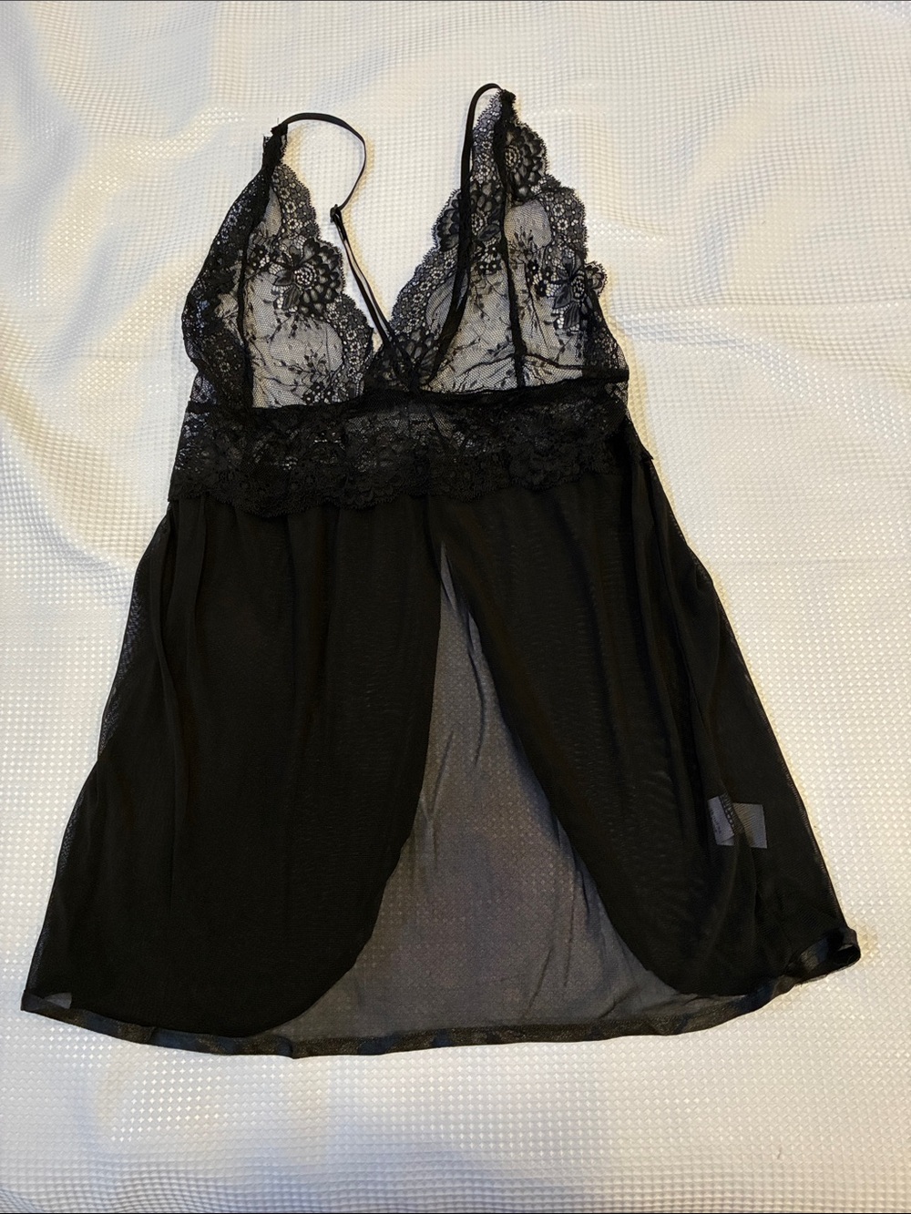 NWOT Sheer Lace Babydoll Camisole black
Whimsigoth sexy satin trim